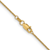 1MM Cable Chain (Available in 14", 16" 18" and 20") - 10K Yellow Gold