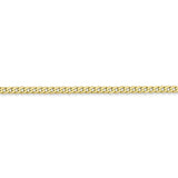 2.2MM Curb Link Chain (Available in 16" and 18") - 10K Yellow Gold