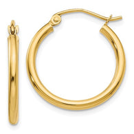 16MM Hoop Earrings - 10K Yellow Gold