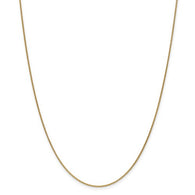 1MM Cable Chain (Available in 14", 16" 18" and 20") - 14K Yellow Gold