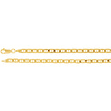 3.7MM Anchor Link Chain (Available in 12", 14", 16" and 18") - 14K Yellow Gold