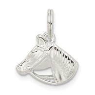 Mini Horse Head Charm - Sterling Silver