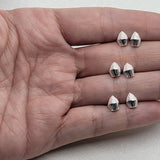 Mini Pink Cupcake Earrings - Sterling Silver
