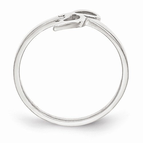 Script Letter Initial Ring (Available in sizes 5-7) Sterling