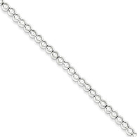 5" Bead Bracelet - Sterling Silver