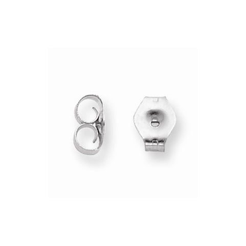 Earring Back for Standard Earrings in 14K White Gold