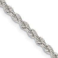 3MM Rope Chain - Sterling Silver