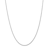 1.3MM Diamond-Cut Rope Chain (Available in 12", 14" , 16" and 18") - 14K White Gold
