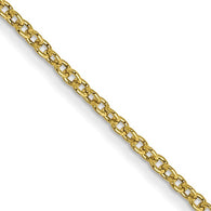 1MM Cable Chain (Available in 14", 16" 18" and 20") - 10K Yellow Gold