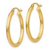 20MM Hoop Earrings - 10K Yellow Gold
