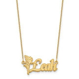 Fairy Nameplate Necklace - Yellow Gold