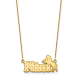 Horse Nameplate Necklace - Yellow Gold