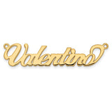 43x13MM Script Nameplate - 10K Yellow Gold
