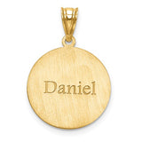 Custom Baseball Charm - 10K Yellow Gold