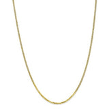 2.2MM Curb Link Chain (Available in 16" and 18") - 10K Yellow Gold