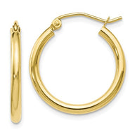 20MM Hoop Earrings - 10K Yellow Gold