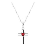 Heartfelt Blessings Garnet Necklace - Sterling Silver