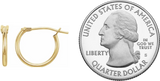 12.5MM Hoop Earrings - 14K Yellow Gold
