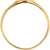 Heart Ring Size 3 - 14K Yellow Gold