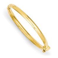 5" Toddler Bangle Bracelet - 14K Yellow Gold