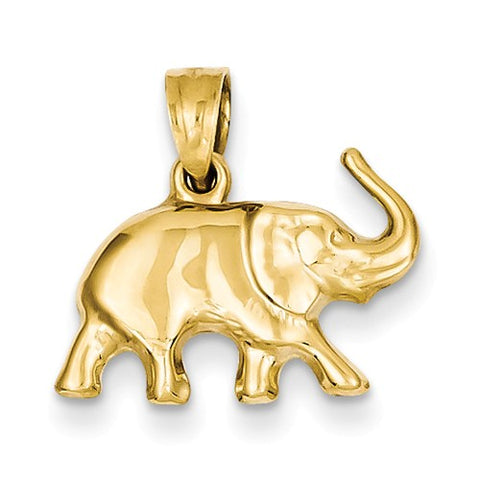 Elephant Charm - 14K Yellow Gold