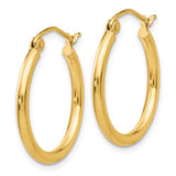 16MM Hoop Earrings - 10K Yellow Gold