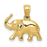 Elephant Charm - 14K Yellow Gold