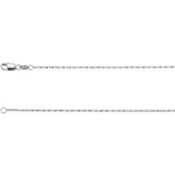 1MM Raso 16" Chain - 14K White Gold