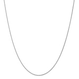 1MM Diamond-Cut Wheat Chain (Available in 12", 14" and 16") - 14K White Gold