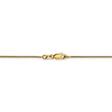 1MM Diamond-Cut Wheat Chain (Available in 12", 14" and 16") - 14K Yellow Gold