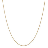 1MM Diamond-Cut Wheat Chain (Available in 12", 14" and 16") - 14K Yellow Gold