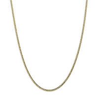 2.5MM Curb Link Chain (Available in 14", 16", 18" and 20") - 10K Yellow Gold
