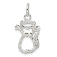 Cat Charm - Sterling Silver