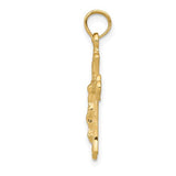 Crucifix Charm - 14K Yellow Gold