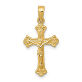 Crucifix Charm - 14K Yellow Gold