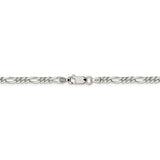 3.5MM Figaro Chain - Sterling Silver