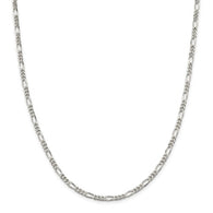 3.5MM Figaro Chain - Sterling Silver
