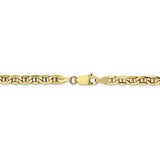 4.1MM Anchor Link Chain (Available in 16" and 18") - 10K Yellow Gold