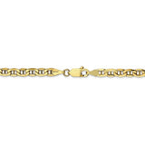 4.1MM Anchor Link Chain (Available in 16" and 18") - 10K Yellow Gold