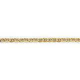 4MM Anchor Link Chain (Available in 16" and 18") - 14K Yellow Gold