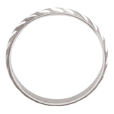 2MM Diamond Cut Ring (Available in sizes 1-3) - 14K White Gold