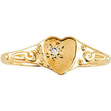 Piece of My Heart Ring - 14K Yellow Gold