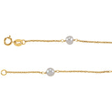 Girl's Gold & Pearl Bracelet 14K Gold