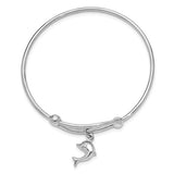 Dolphin Bangle Bracelet - Sterling Silver