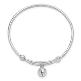 Jingle Bell Adjustable Bangle Bracelet - Sterling Silver