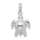 Turtle Charm - Sterling Silver