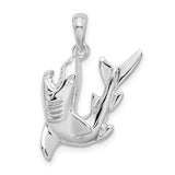 Shark Charm - Sterling Silver