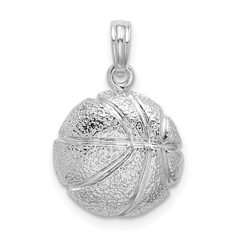 Basketball Charm - Sterling Silver