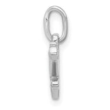 Electric Guitar Charm - Sterling Silver