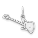 Electric Guitar Charm - Sterling Silver